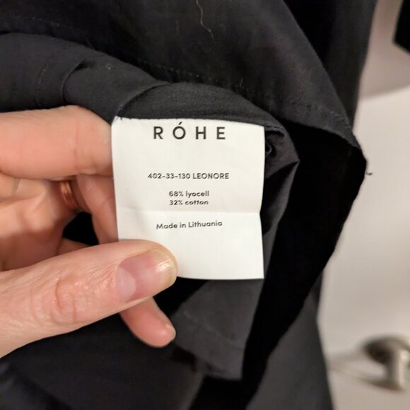 RÓHE Leonore Black Dress Size EU 42 Size US 10/12 - Picture 5 of 8